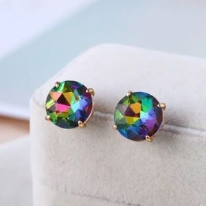 Kate Spade New York Large Color Crystal Fashion Stud Earrings.